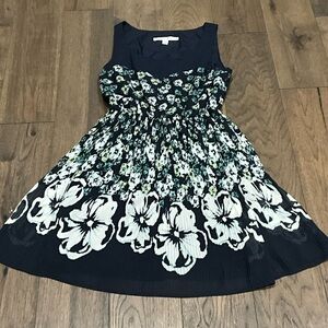 LC Lauren Conrad Navy Sleeveless Dress